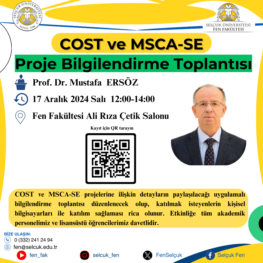 Fen Fakültesi Proje Çalıştayı 1